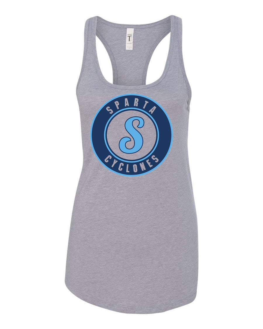 Sparta Cyclones Racerback Tank Top Design 3