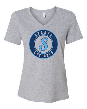 Sparta Cyclones V-neck T-shirt Design 3