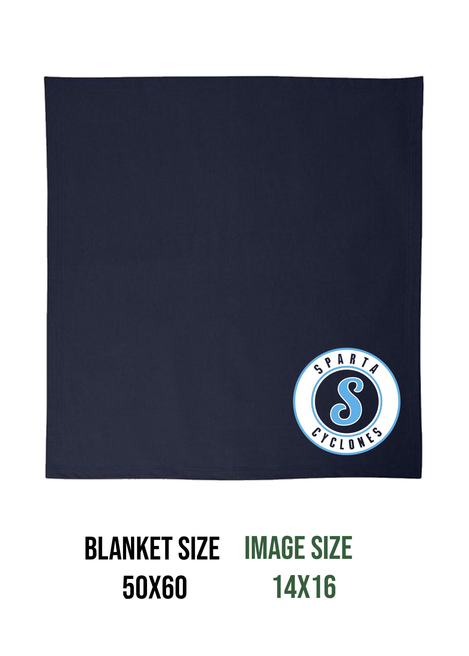 Sparta Cyclones Blanket Design 3