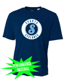 Sparta Cyclones Performance Material T-Shirt Design 3