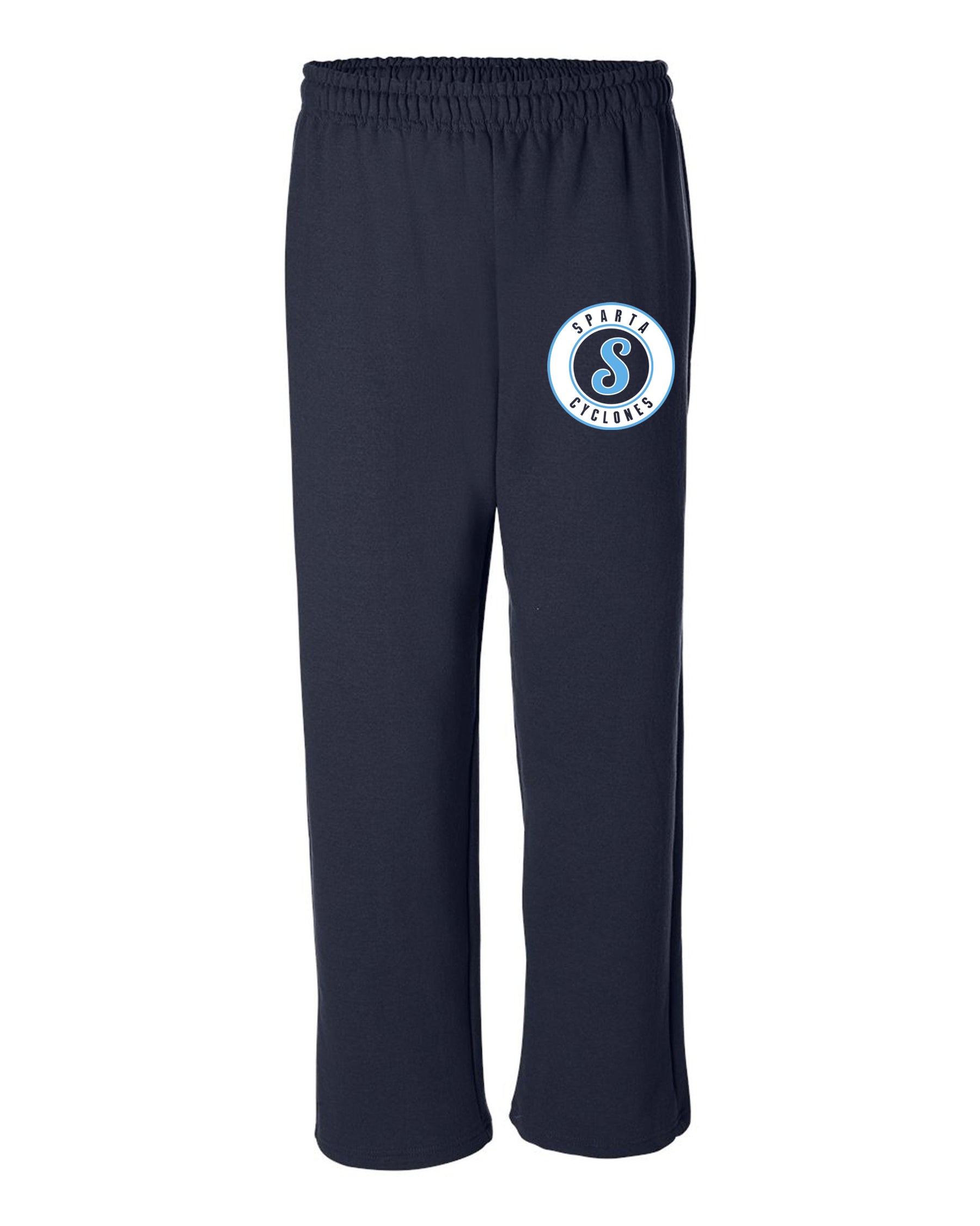 Sparta Cyclones Open Bottom Sweatpants Design 3