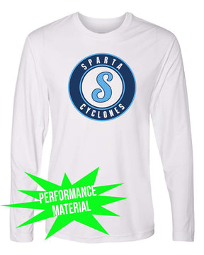 Sparta Cyclones Performance Material Long Sleeve Shirt Design 3