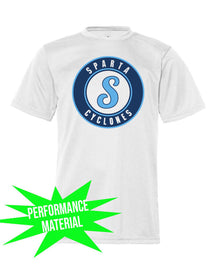 Sparta Cyclones Performance Material T-Shirt Design 3