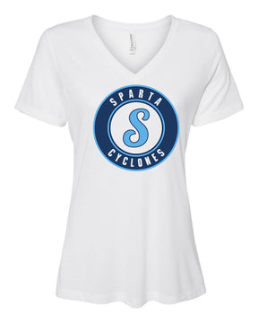 Sparta Cyclones V-neck T-shirt Design 3