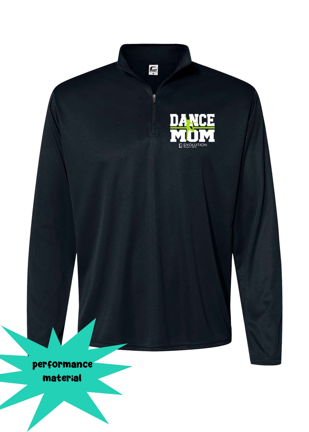 Evolution Dance Quarter Zip Long Sleeve Shirt Design 6