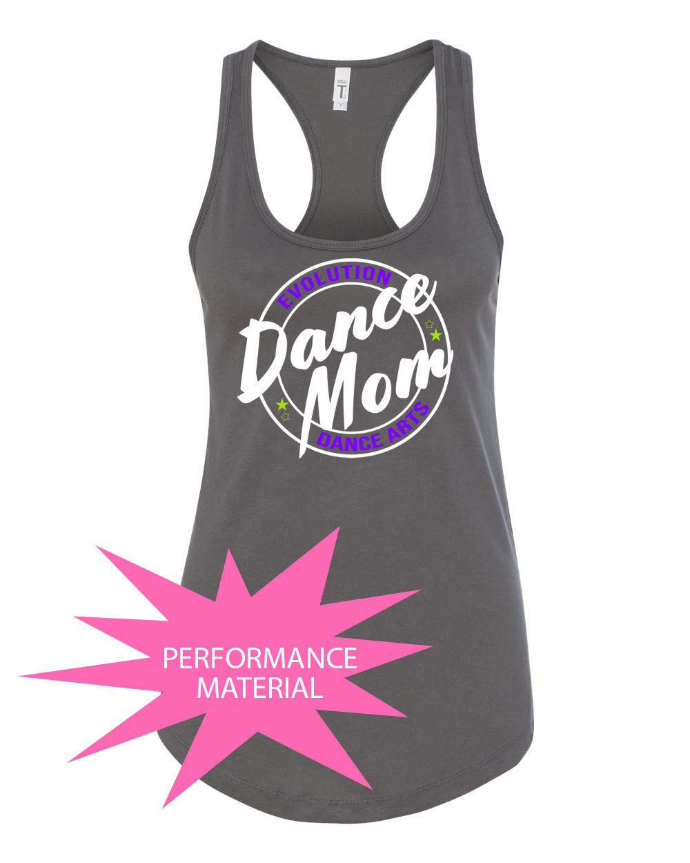 Evolution Dance Arts Performance Racerback Tank Top Design 7