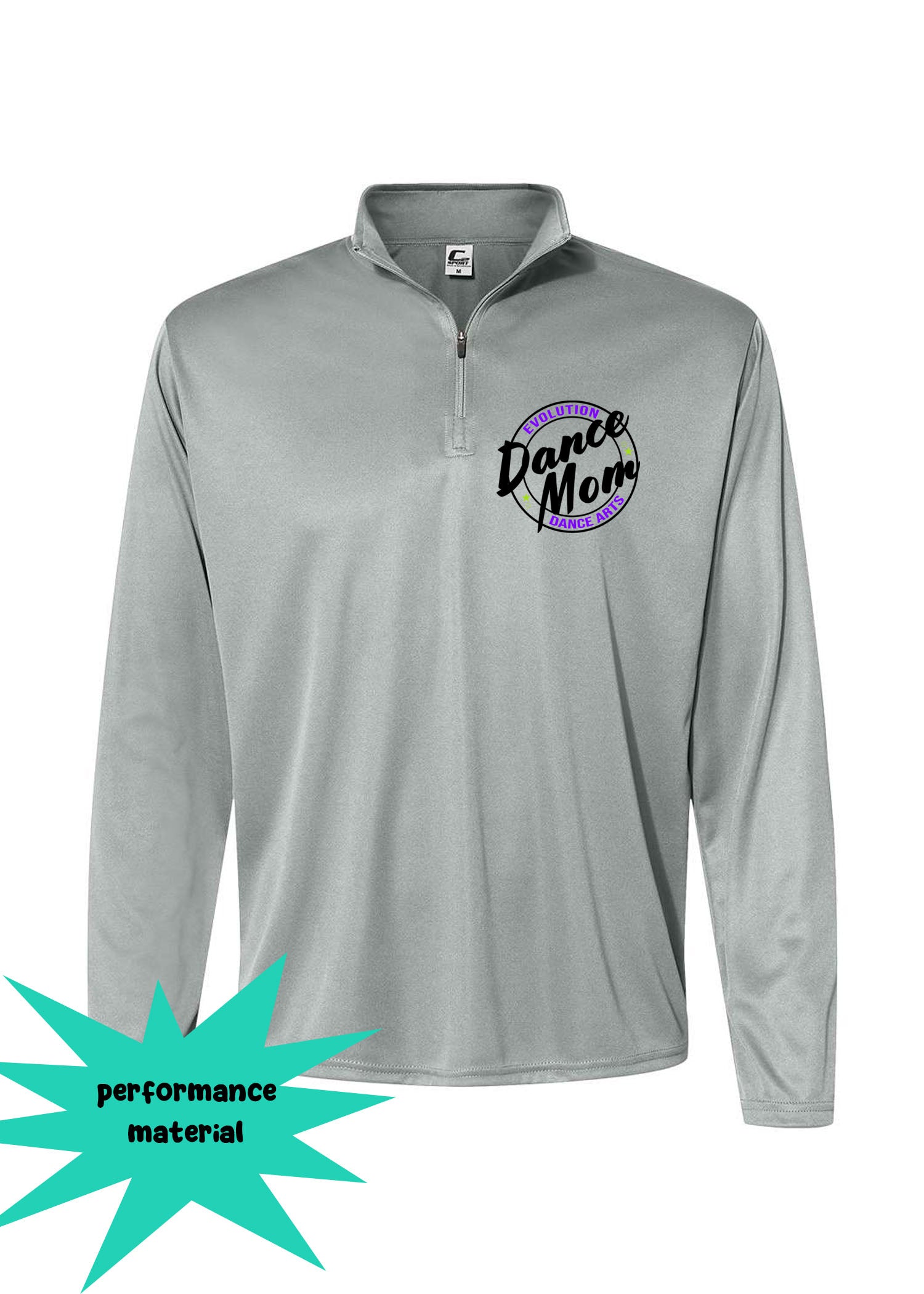 Evolution Dance Quarter Zip Long Sleeve Shirt Design 7