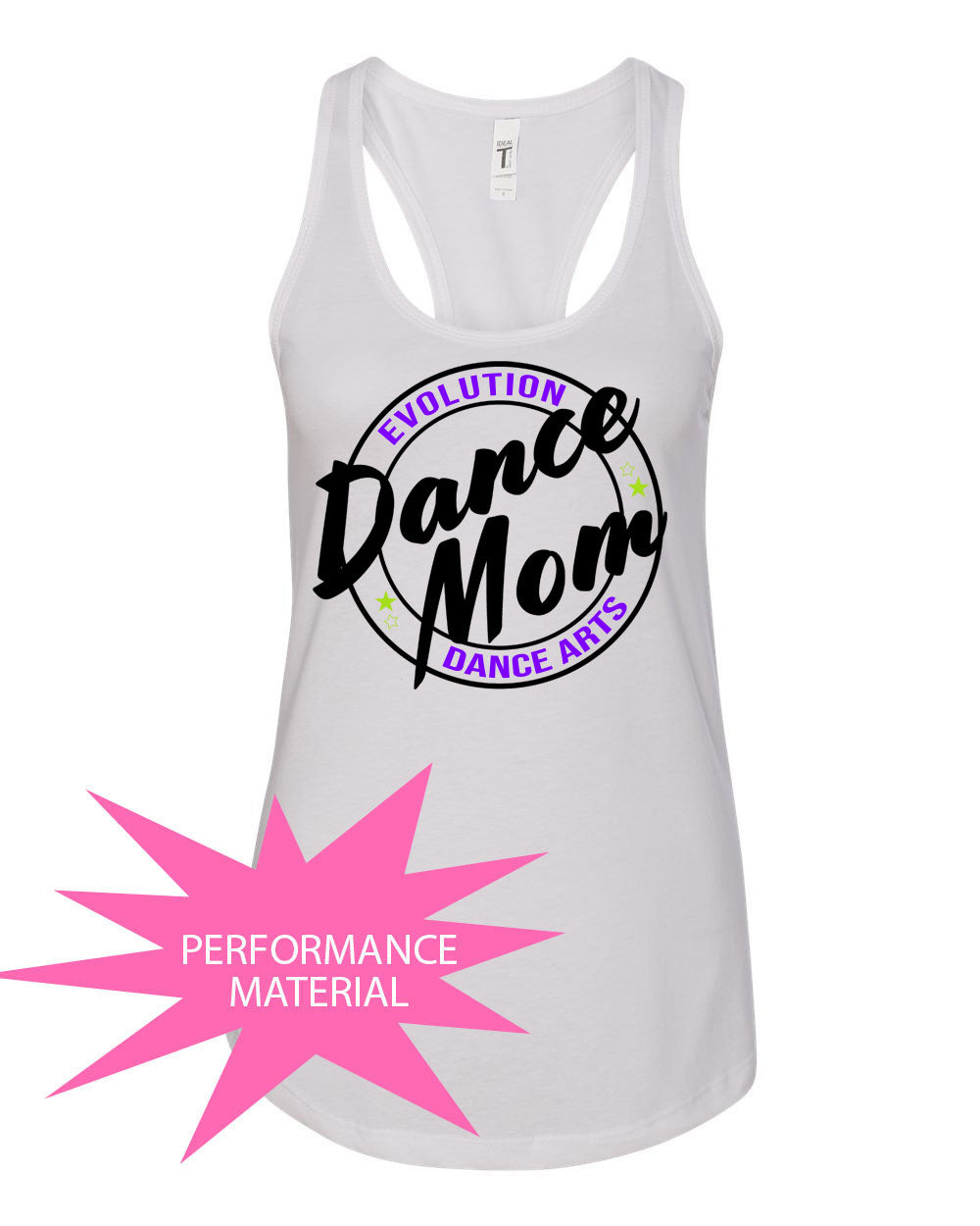 Evolution Dance Arts Performance Racerback Tank Top Design 7