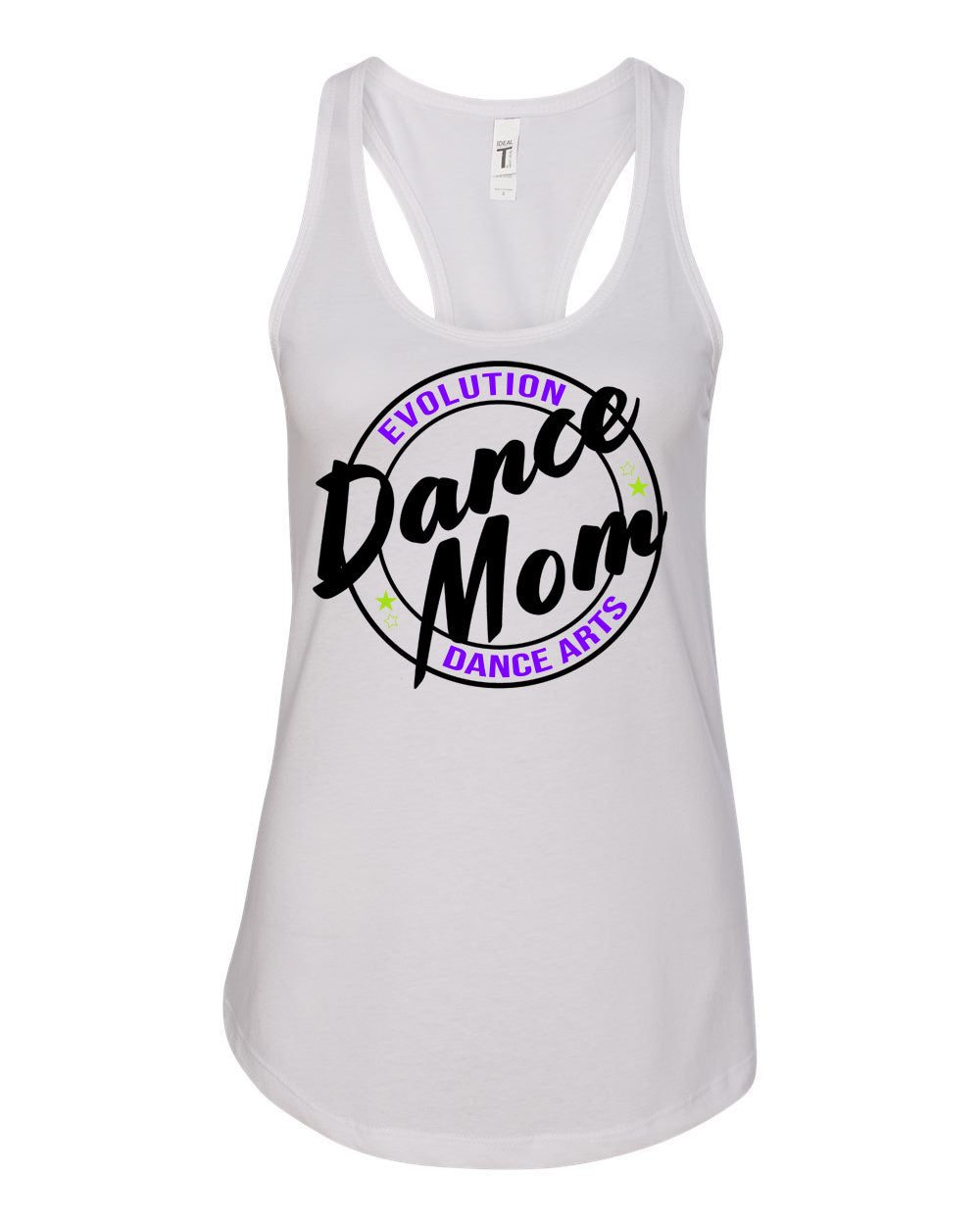 Evolution Dance Arts Racerback Tank Top Design 7