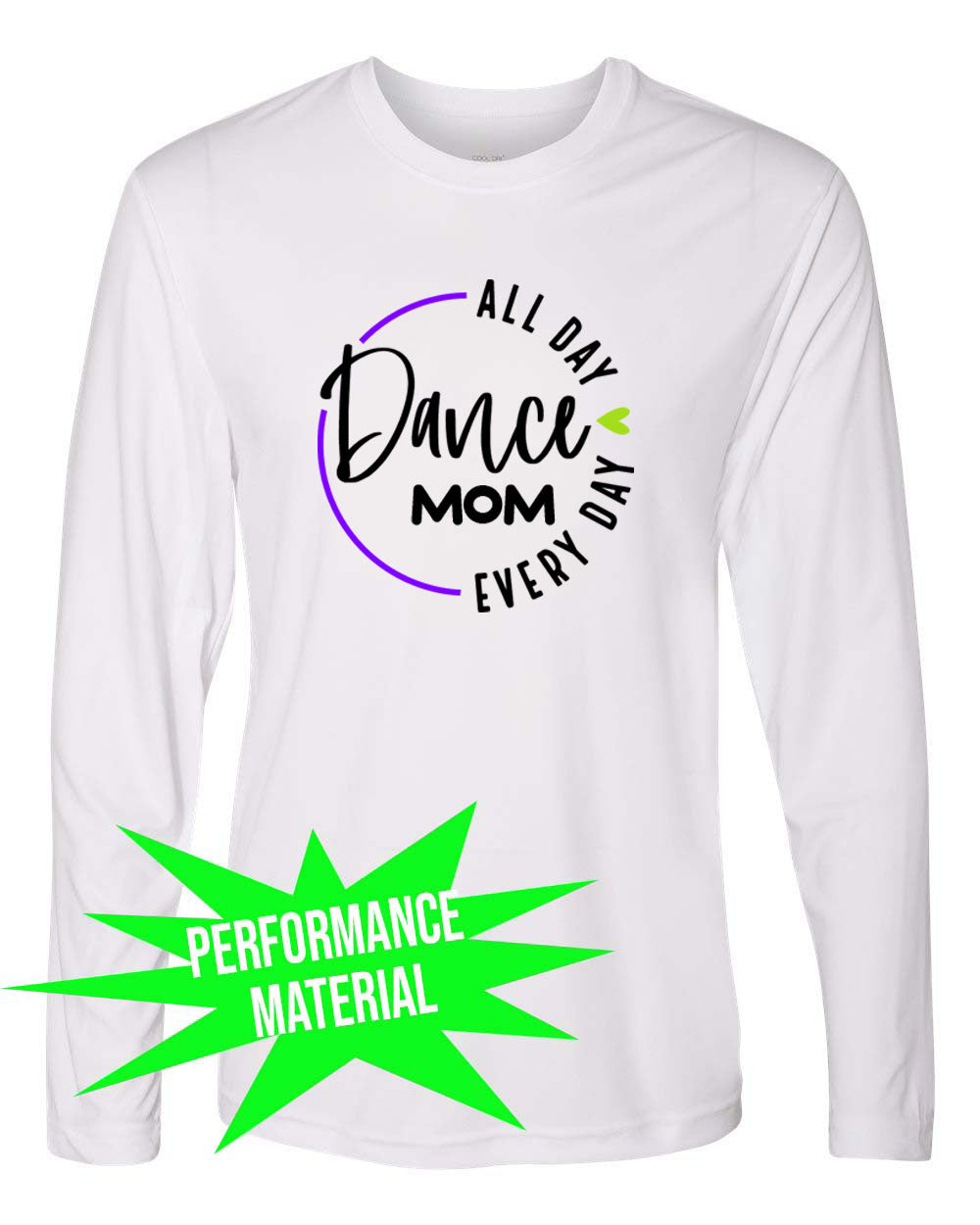 Evolution Dance Arts Performance Material Long Sleeve Shirt  Design 8