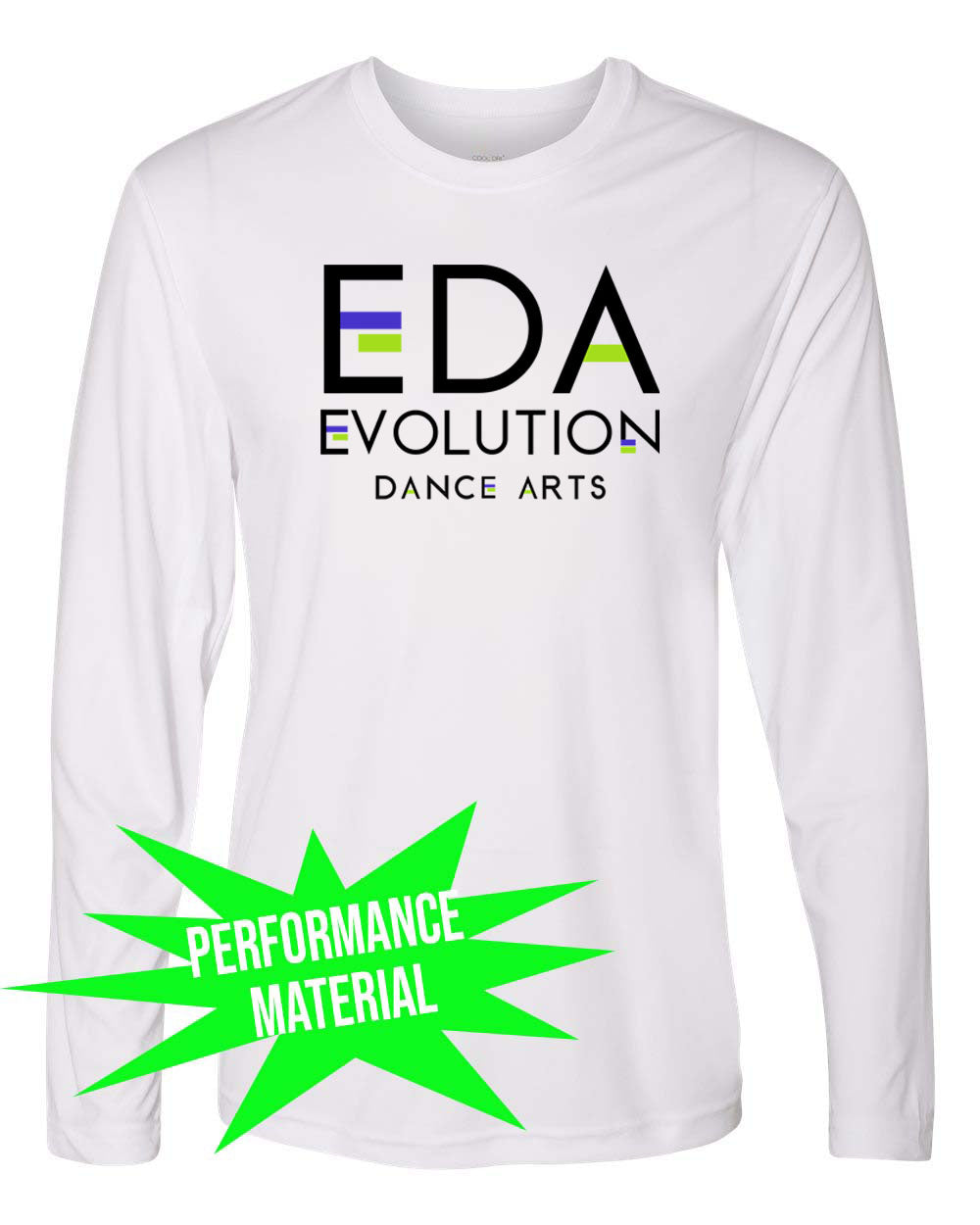 Evolution Dance Arts Performance Material Long Sleeve Shirt  Design 9