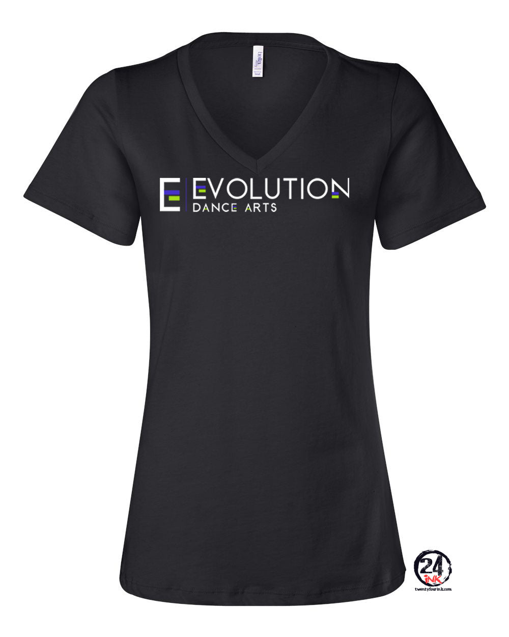 Evolution Dance Arts Design 1 V-neck T-shirt