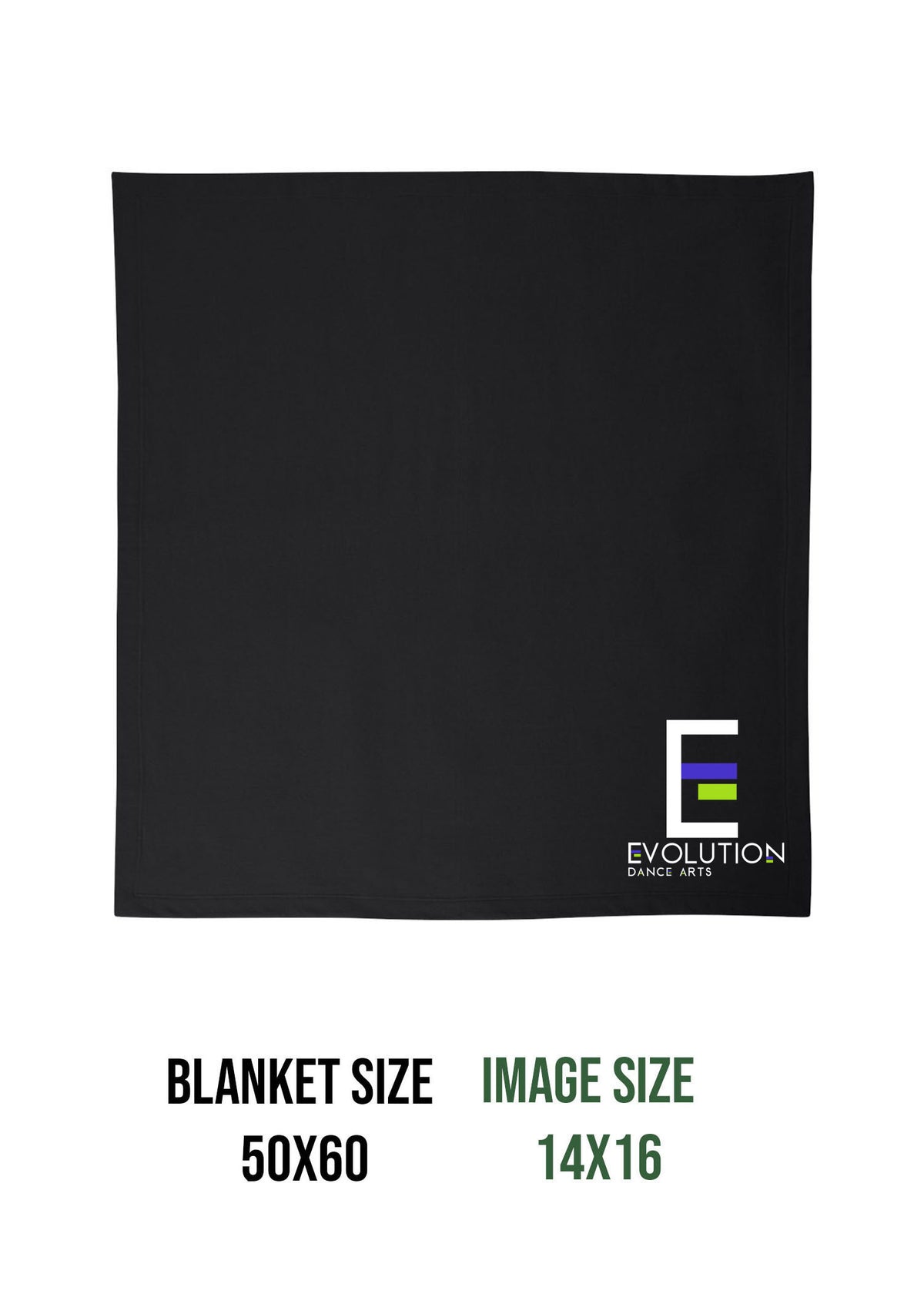 Evolution Dance Arts Design 2 Blanket