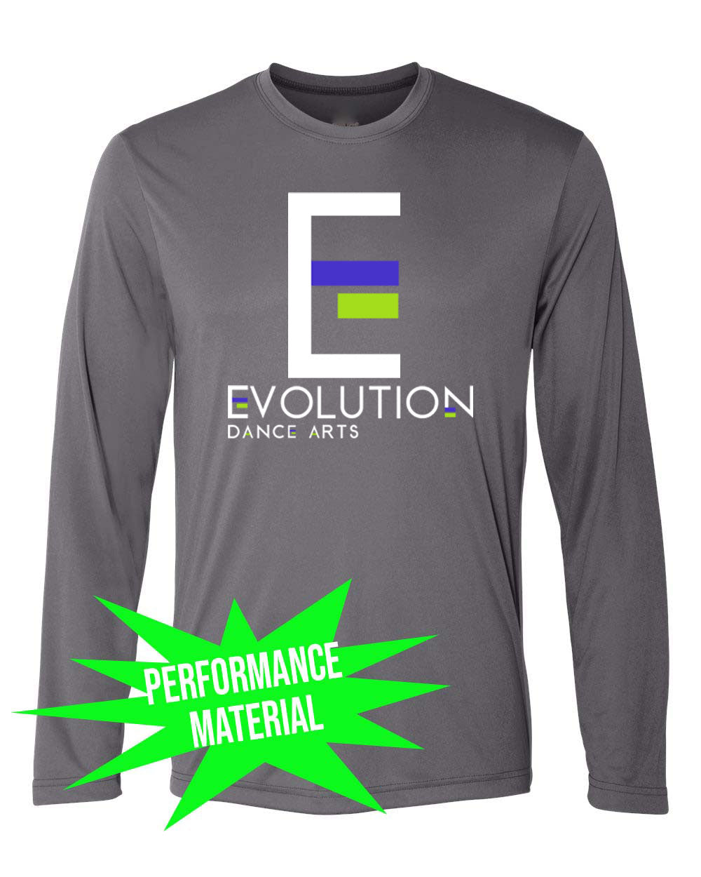 Evolution Dance Arts Performance Material Design 2 Long Sleeve Shirt