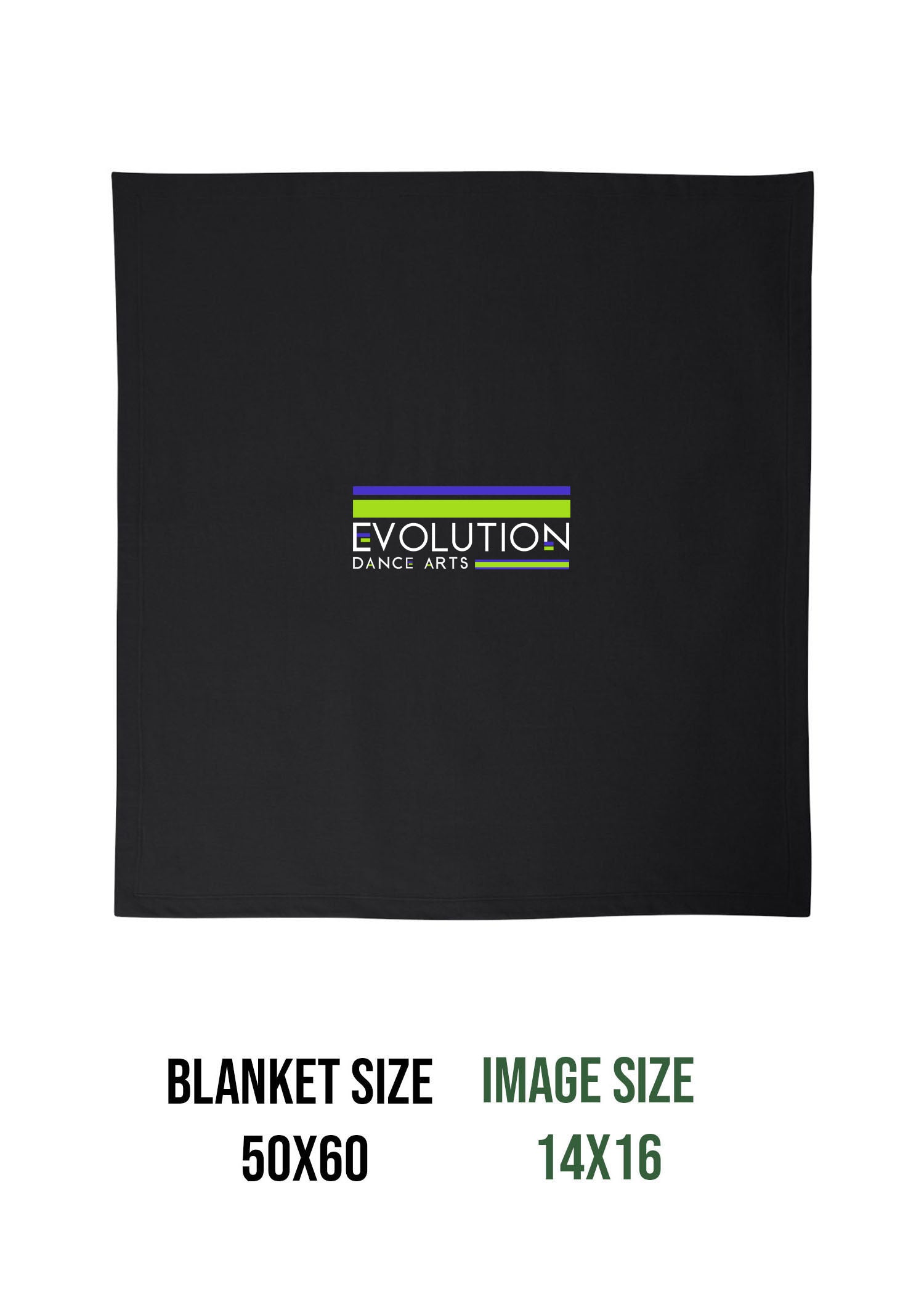 Evolution Dance Arts Design 3 Blanket