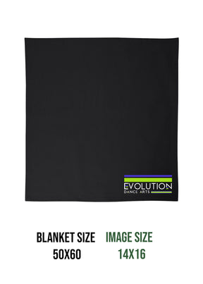 Evolution Dance Arts Design 3 Blanket