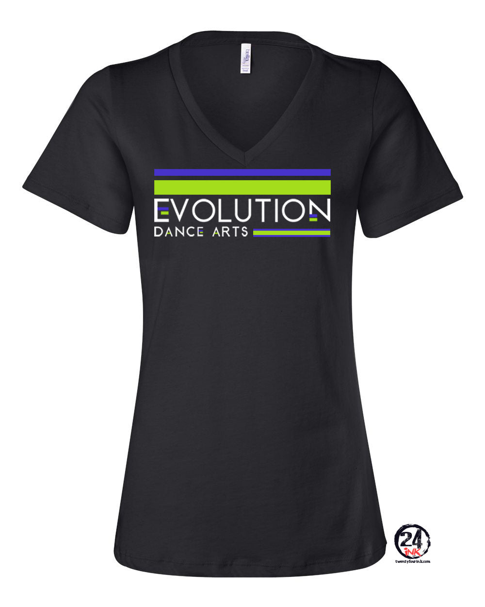 Evolution Dance Arts Design 3 V-neck T-shirt