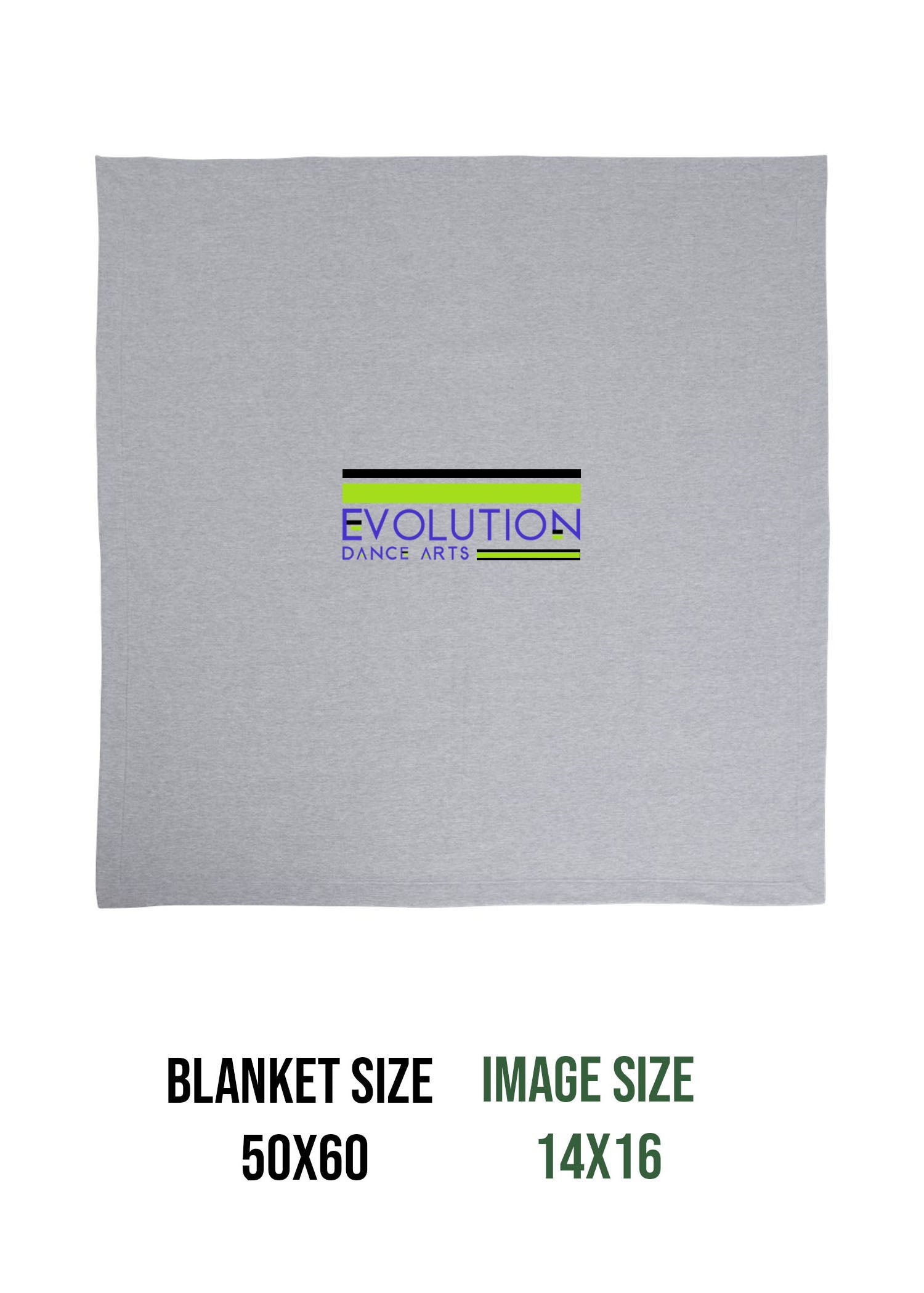 Evolution Dance Arts Design 3 Blanket