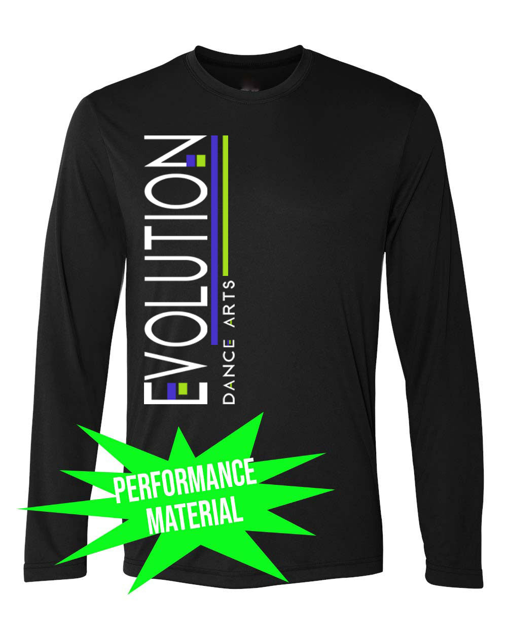 Evolution Dance Arts Performance Material Design 5 Long Sleeve Shirt