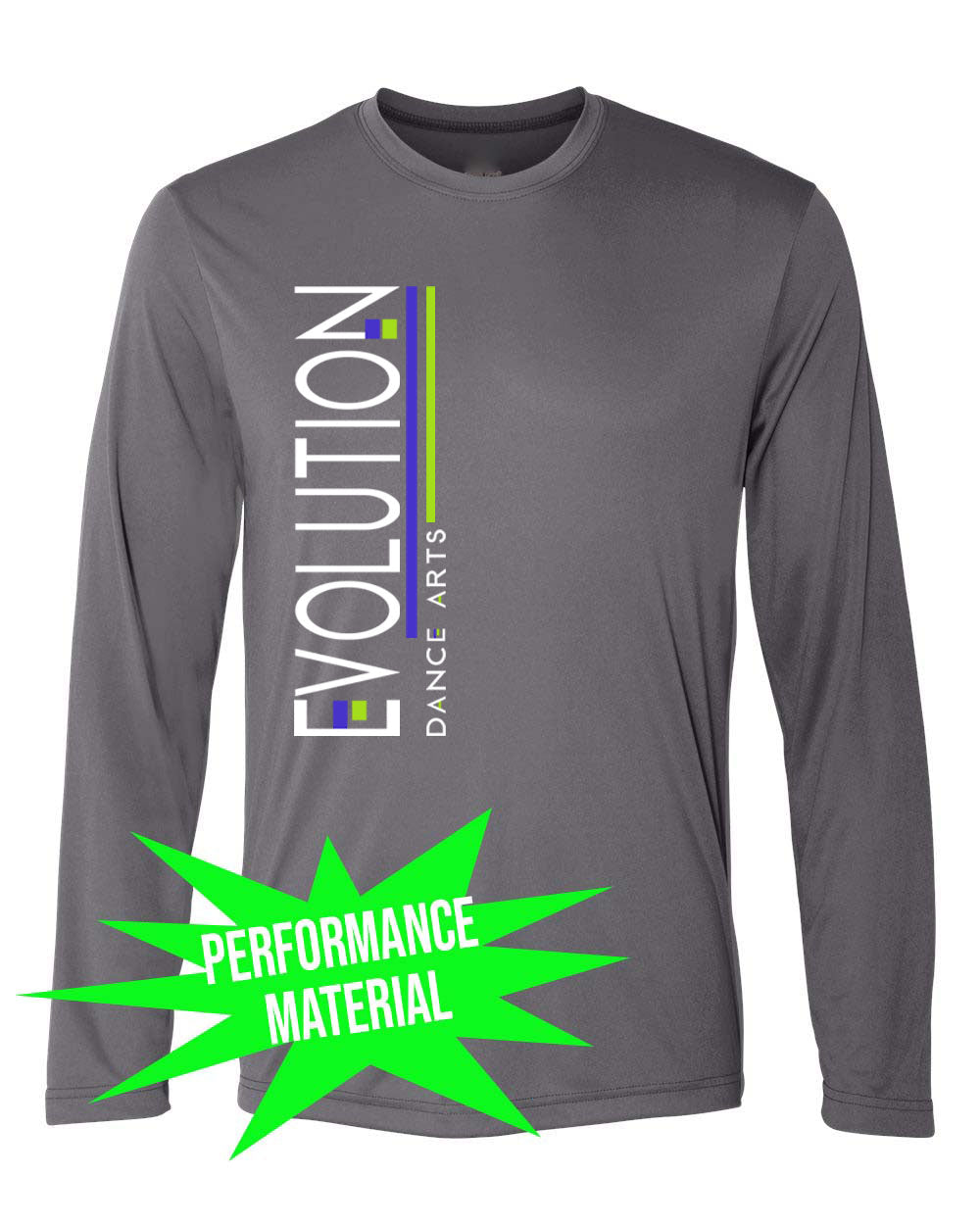 Evolution Dance Arts Performance Material Design 5 Long Sleeve Shirt