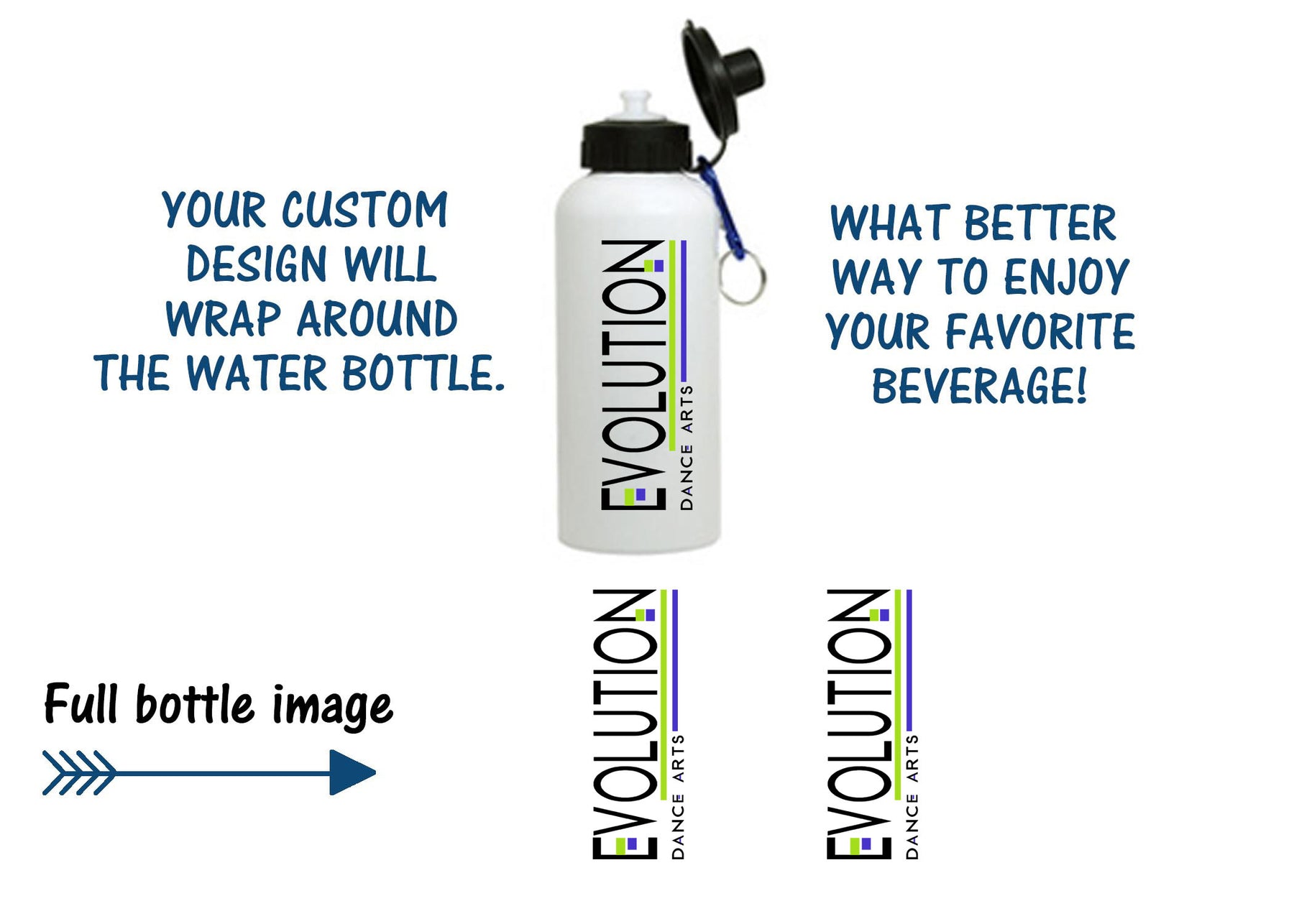 Evolution Dance Arts Design 5 Water Bottle