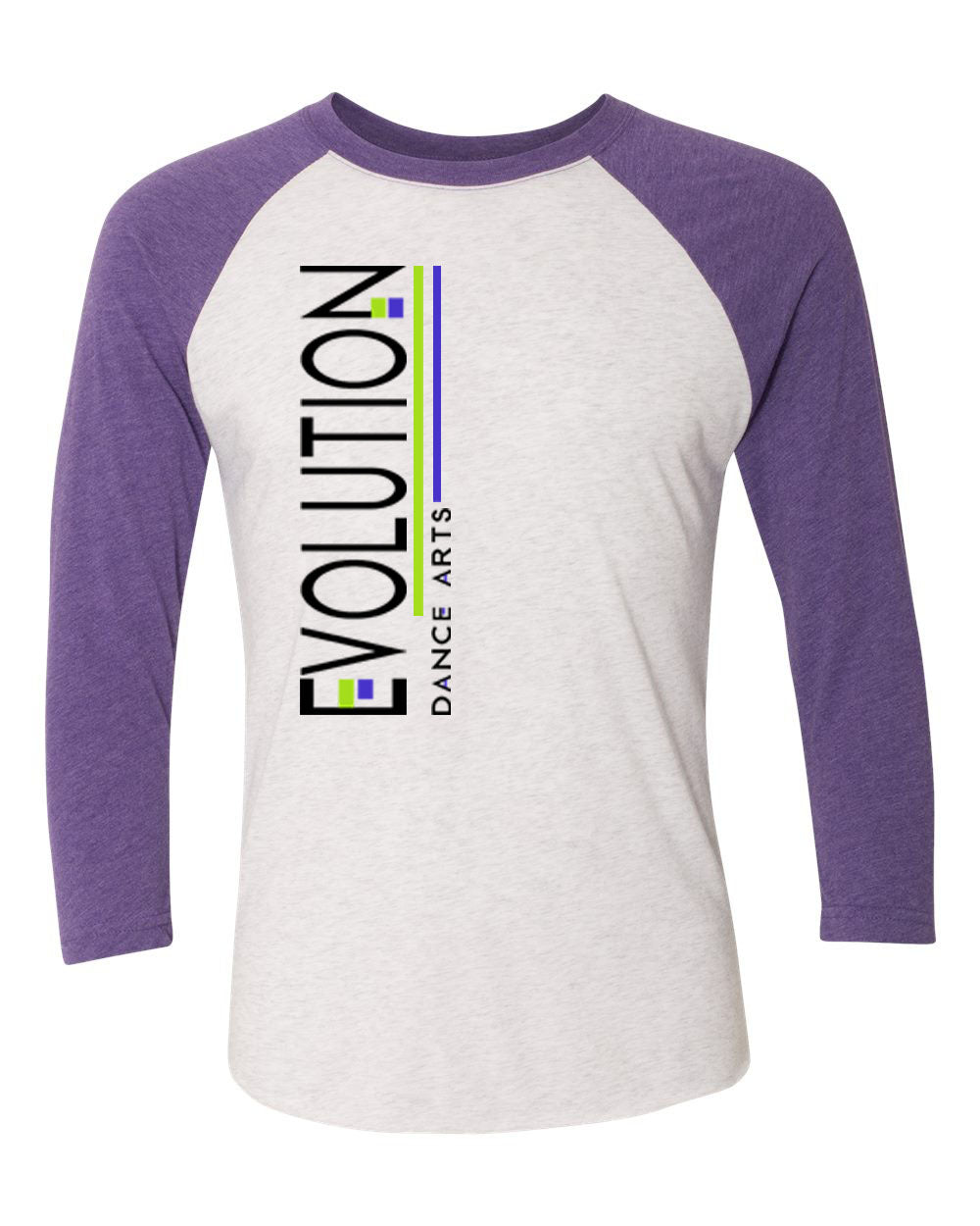 Evolution Dance Arts design 5 raglan shirt