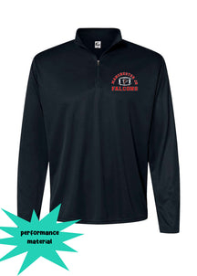 Falcons Football Quarter Zip Long Sleeve Design 1