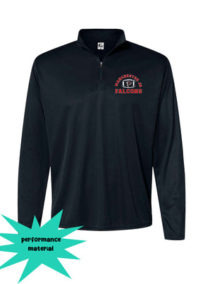 Falcons Football Quarter Zip Long Sleeve Design 1