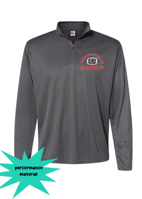 Falcons Football Quarter Zip Long Sleeve Design 1