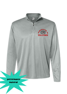 Falcons Football Quarter Zip Long Sleeve Design 1