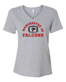 Falcons Football V-neck T-Shirt Design 1