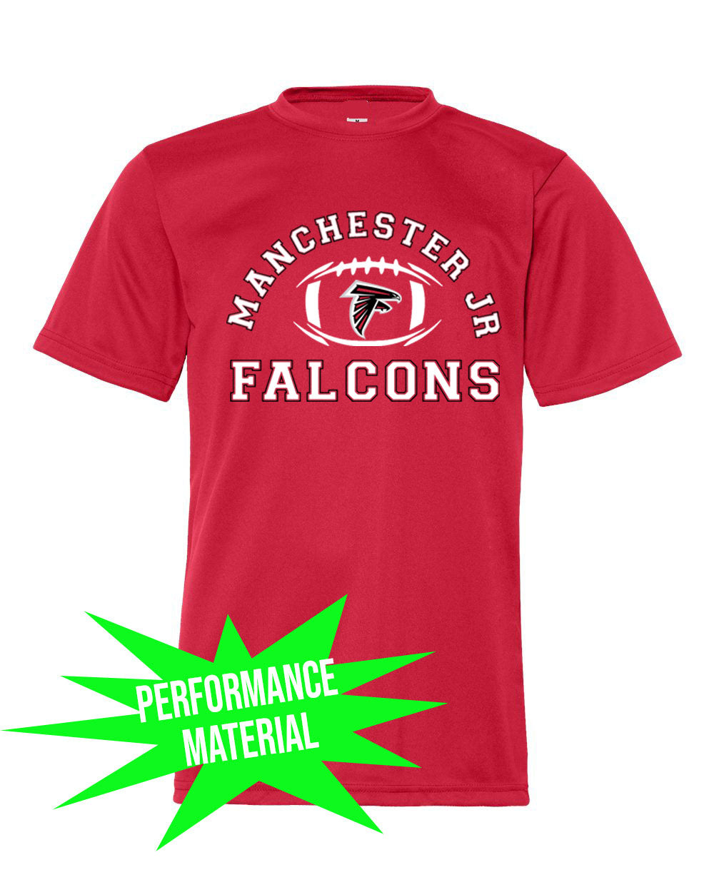 Falcons Football Performance Material T-Shirt Design 1