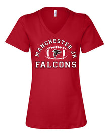 Falcons Football V-neck T-Shirt Design 1