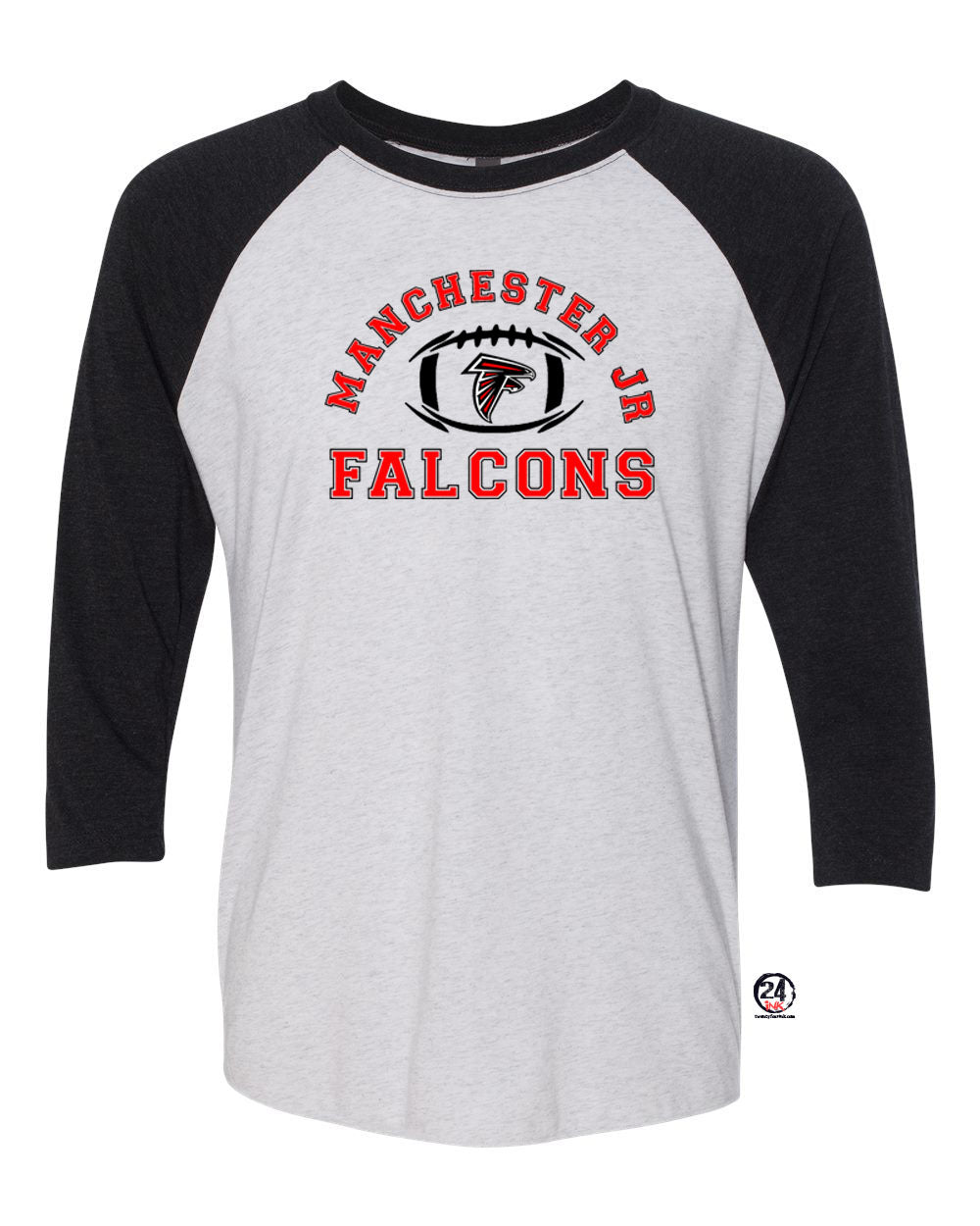 Falcons Football raglan shirt Design 1