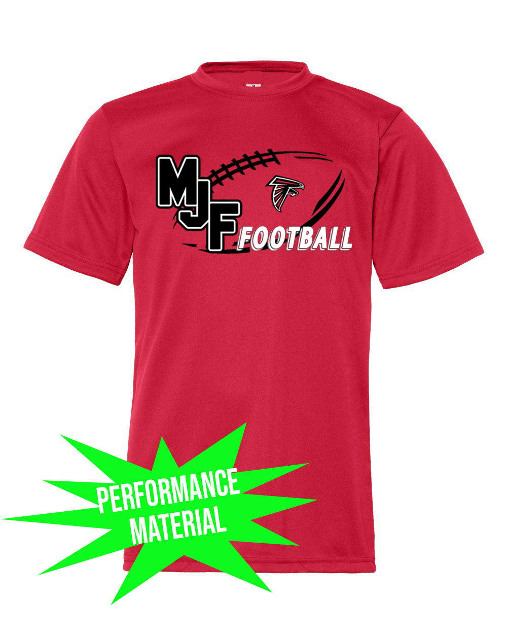 Falcons Football Performance Material T-Shirt Design 2