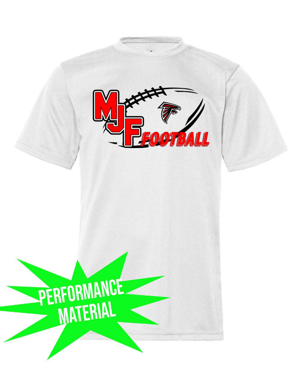 Falcons Football Performance Material T-Shirt Design 2