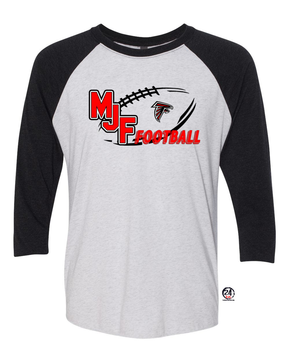 Falcons Football raglan shirt Design 2