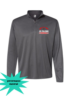 Falcons Football Quarter Zip Long Sleeve Design 3