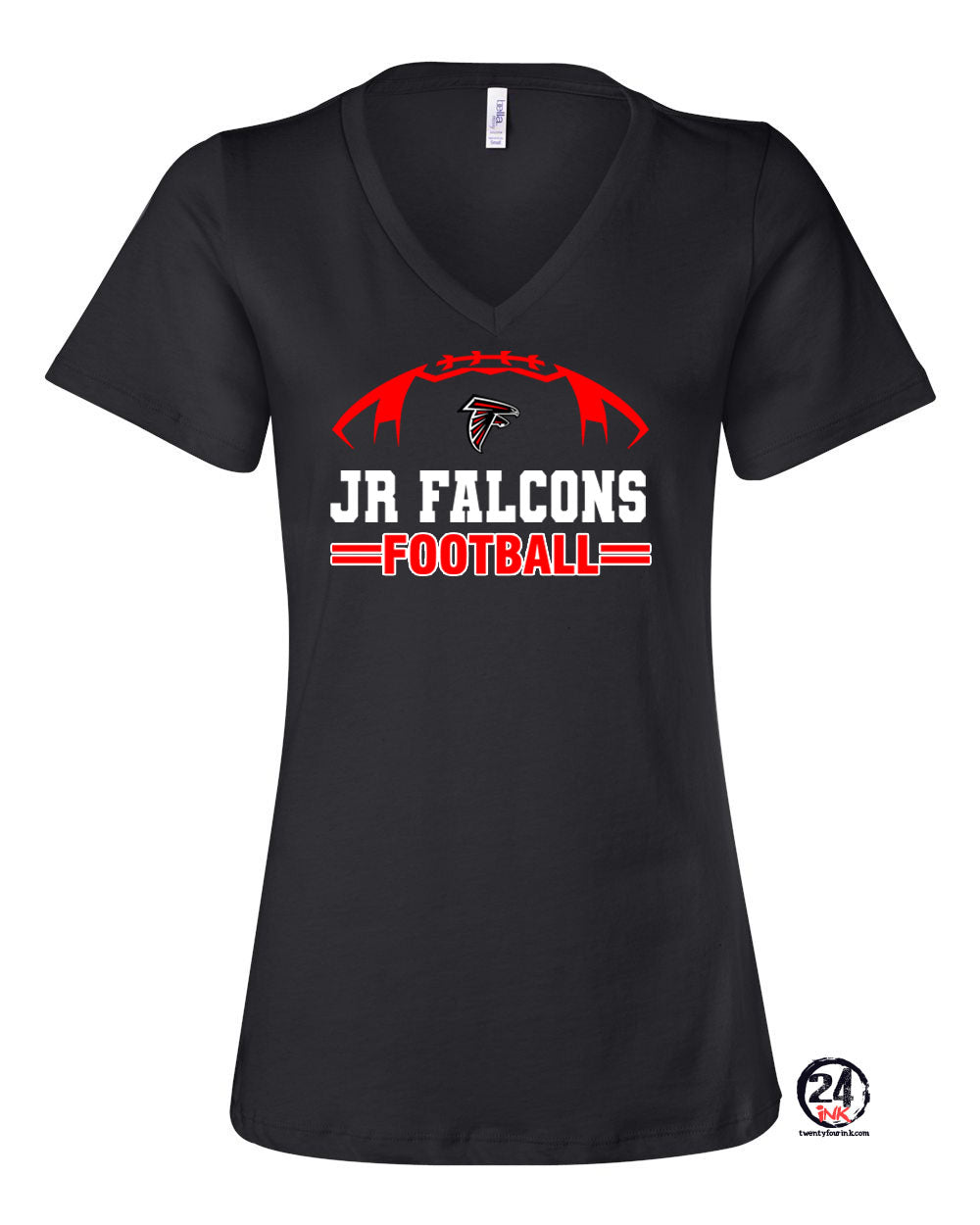 Falcons Football V-neck T-Shirt Design 3