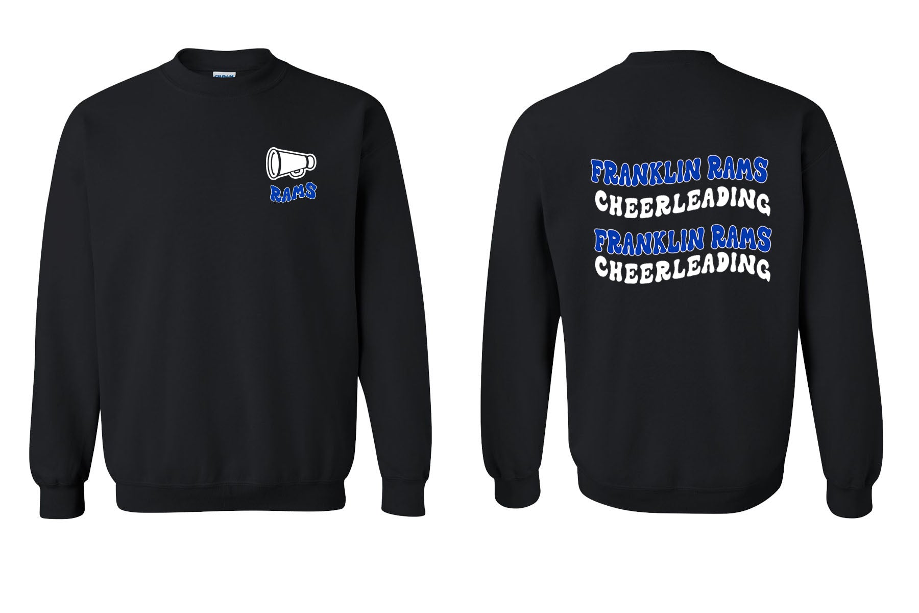 Franklin Cheer Design 1 non hooded sweatshirt