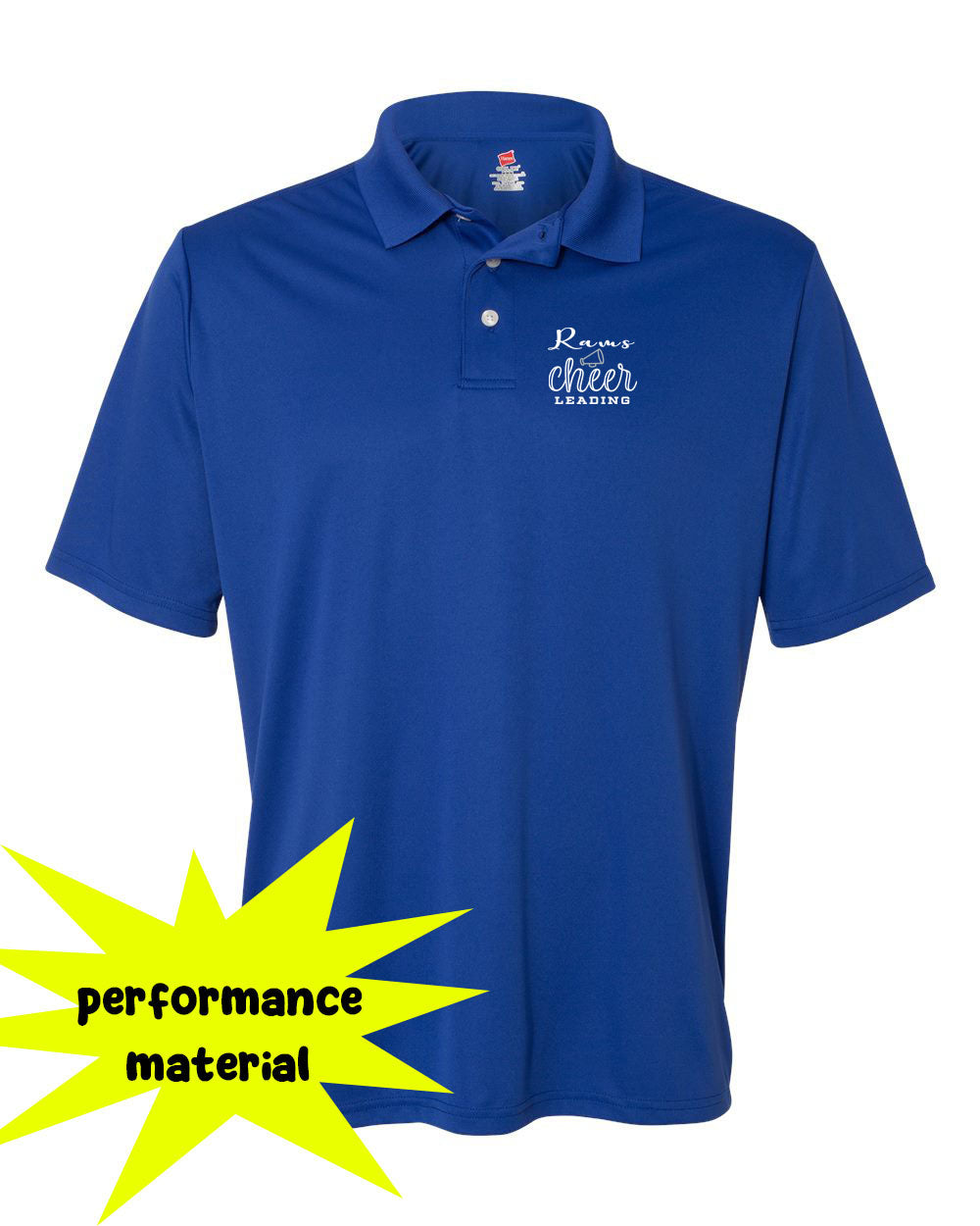 Franklin Cheer Performance Material Polo T-Shirt Design 2