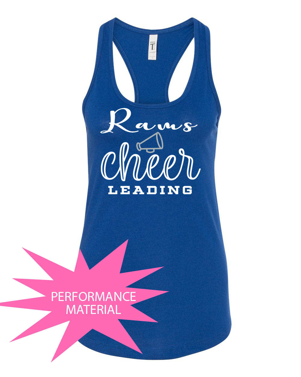 Franklin Cheer Performance Racerback Tank Top Design 2