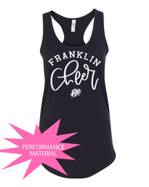 Franklin Cheer Performance Racerback Tank Top Design 3