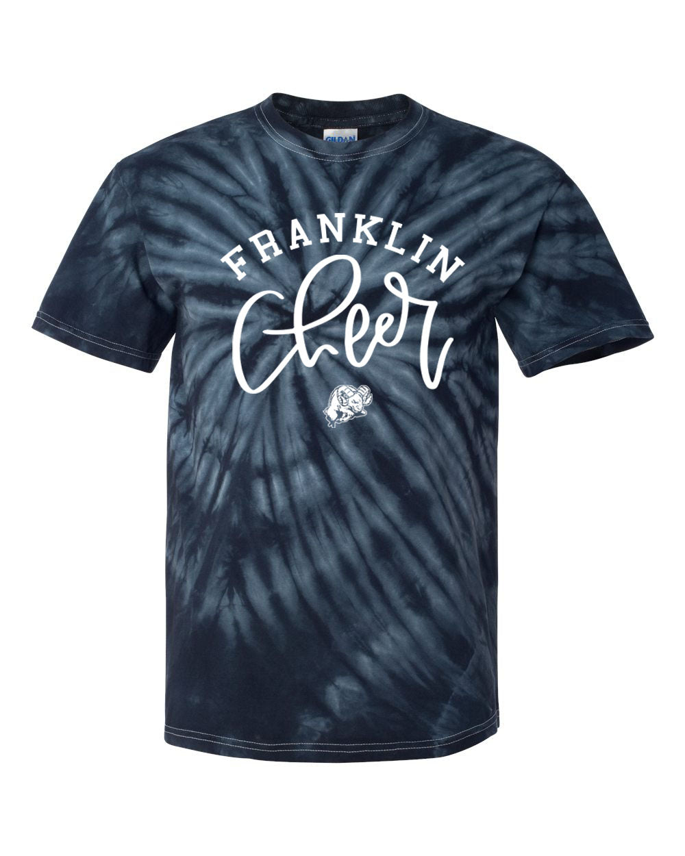 Franklin Cheer Tie Dye t-shirt Design 3