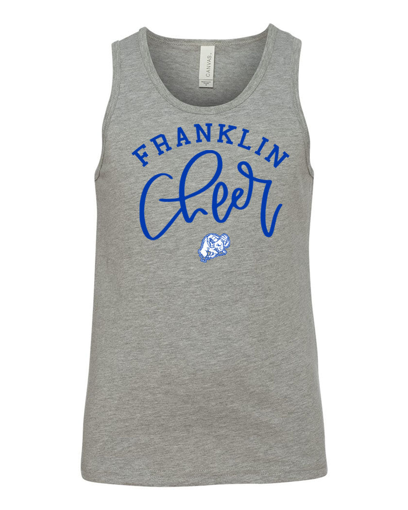Franklin Cheer design 3 Muscle Tank Top