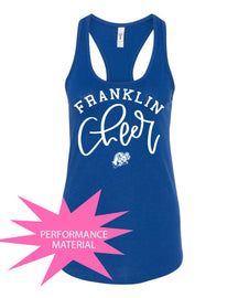 Franklin Cheer Performance Racerback Tank Top Design 3