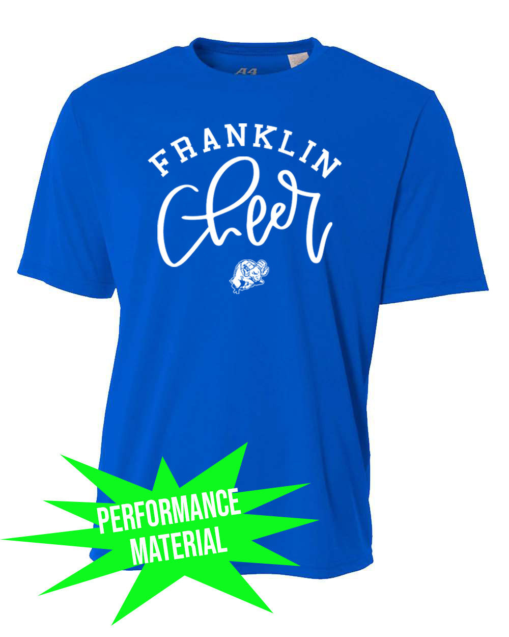 Franklin Cheer Performance Material T-Shirt Design 3