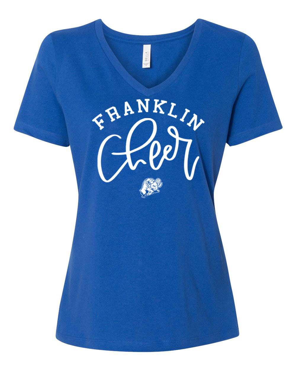 Franklin Cheer Design 3 V-neck T-Shirt