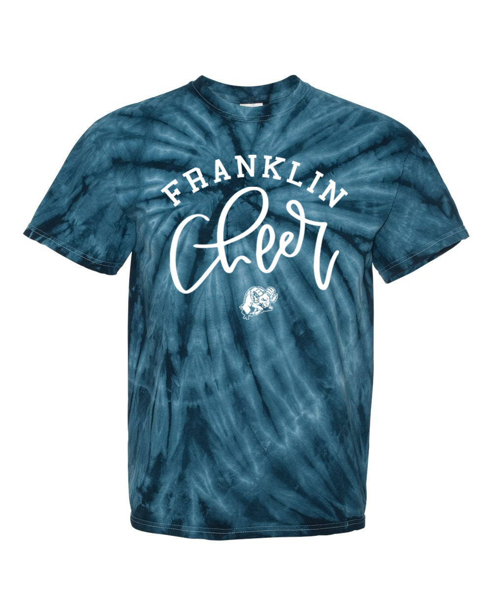 Franklin Cheer Tie Dye t-shirt Design 3