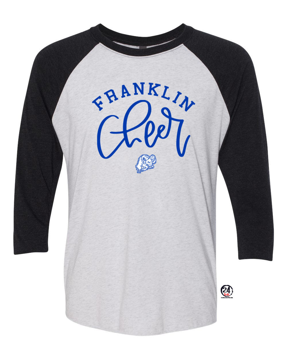 Franklin Cheer Design 3 raglan shirt